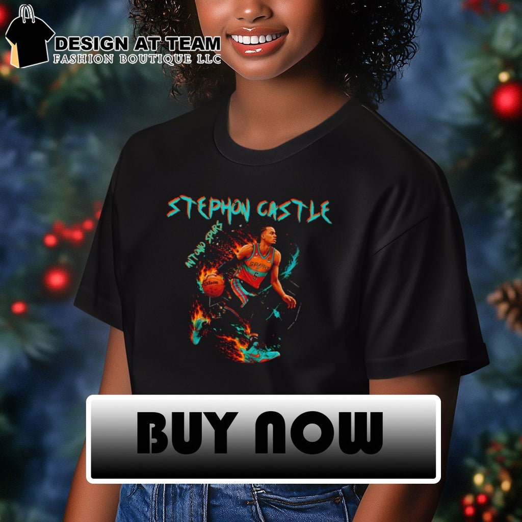 Knight Shift Stephon Castle run San Antonio Spurs Western Conference Champions 2026 retro shirt