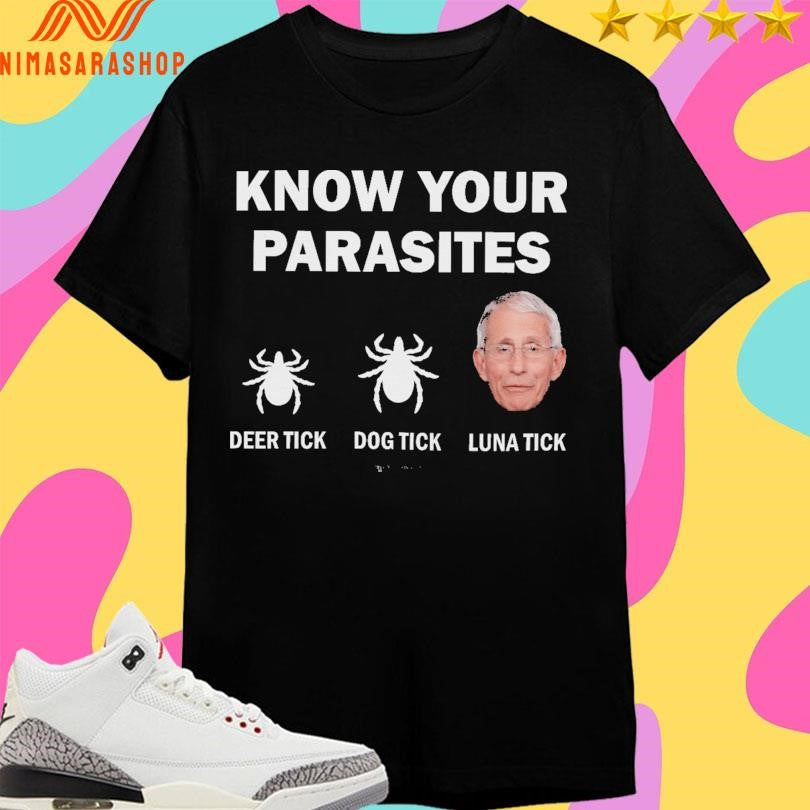 Know Your Parasites Deer Tick Dog Tick Luna Tick 2026 Shirts