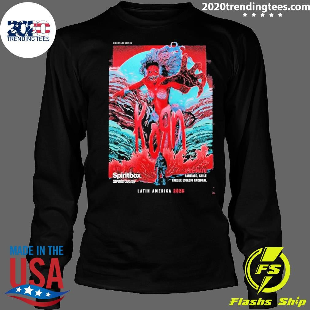 KoRn Santiago Chile Event On May 8 2026 Latin America Shirt