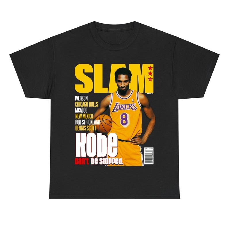 Kobe Bryant Slam Cover Tee, Kobe Can't Be Stopped Lover Basketball Shirt Hoodie Sweatshirt | PrintMintTees.com