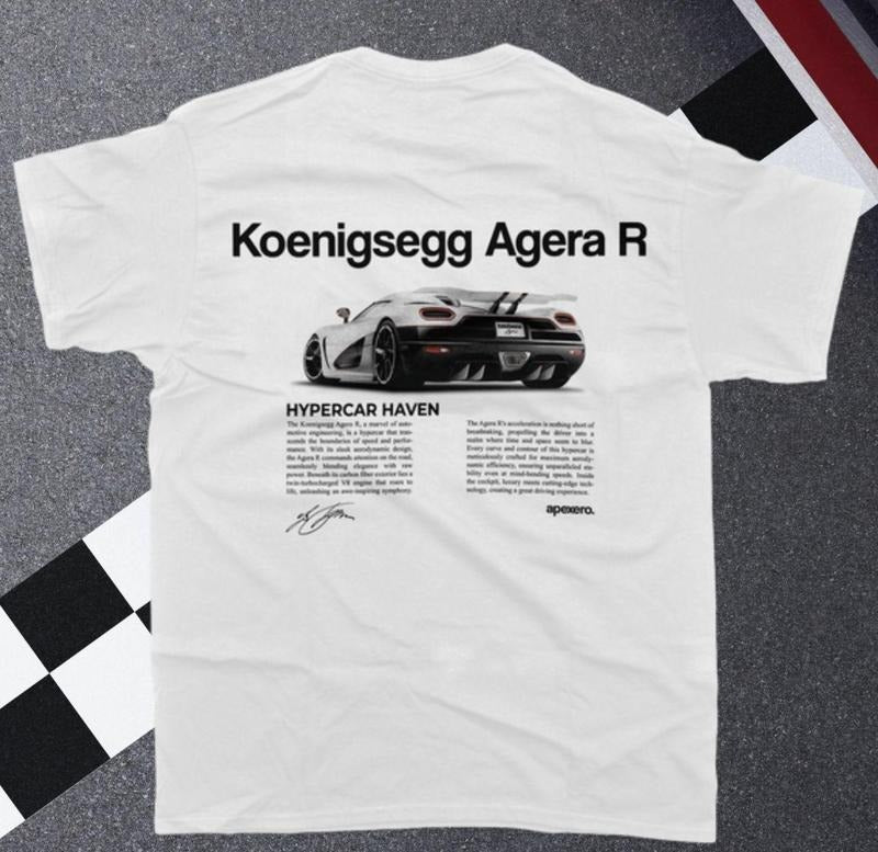 Koenigsegg Agera R Aesthetic T-shirt, Koenigsegg Agera R T-shirt, Car Aesthetic T-shirt Vintage Shirt Menswear Top...