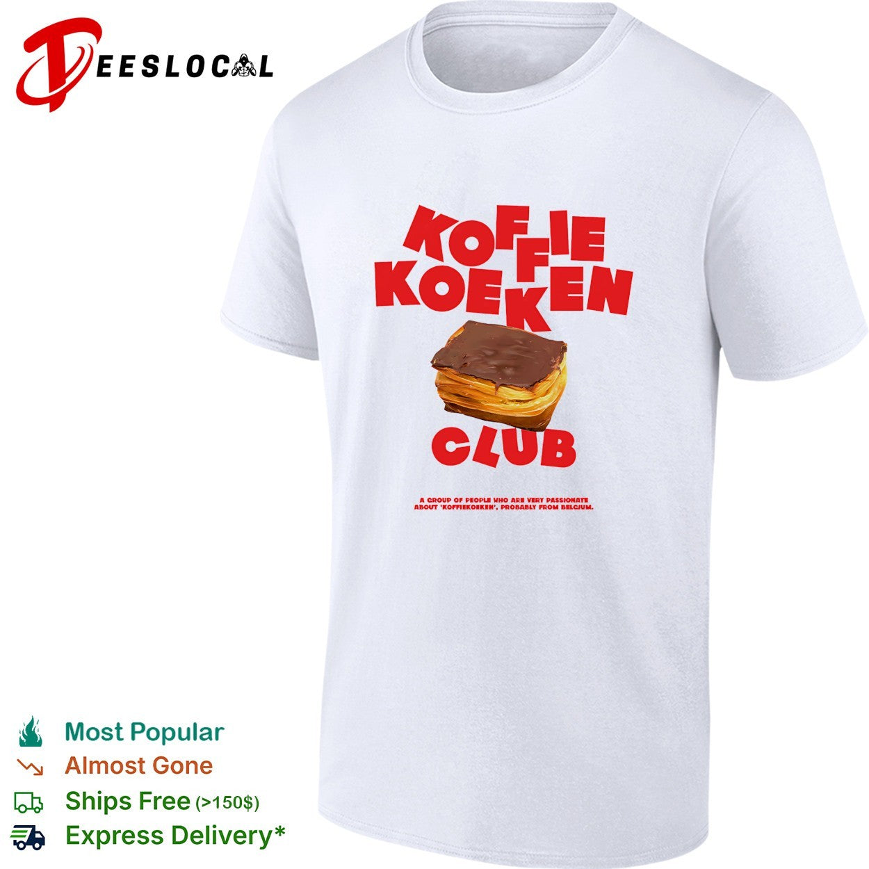 Koffiekoeken Club Belgium pastry shirt