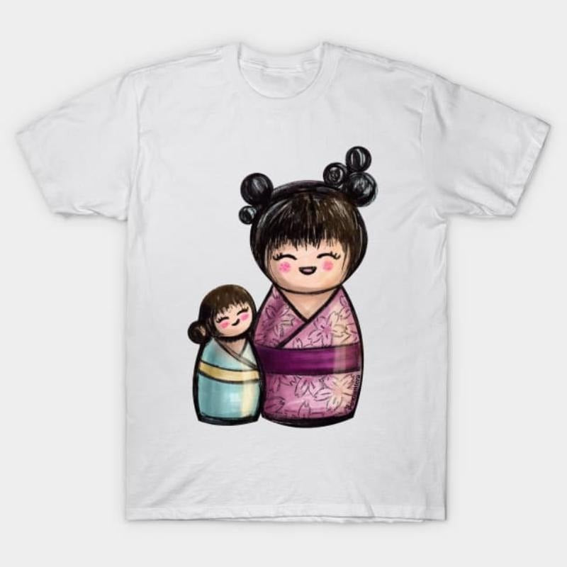 Kokeshis Mother and daughter T-Shirt style 02 Hoodie Sweatshirt | PrintMintTees.com