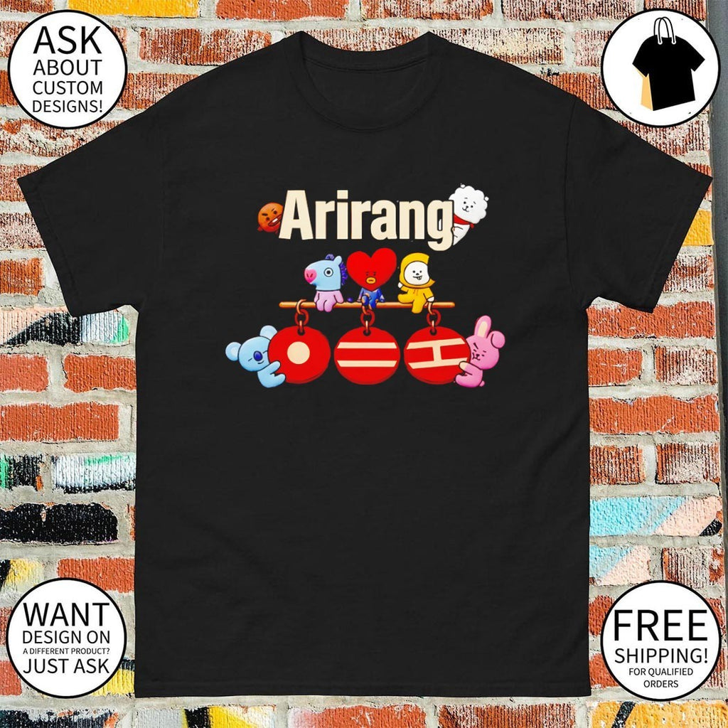 Koya Mang Tata Chimmy Cooky BTS World K-Pop Tour Arirang 2026 Concert shirt