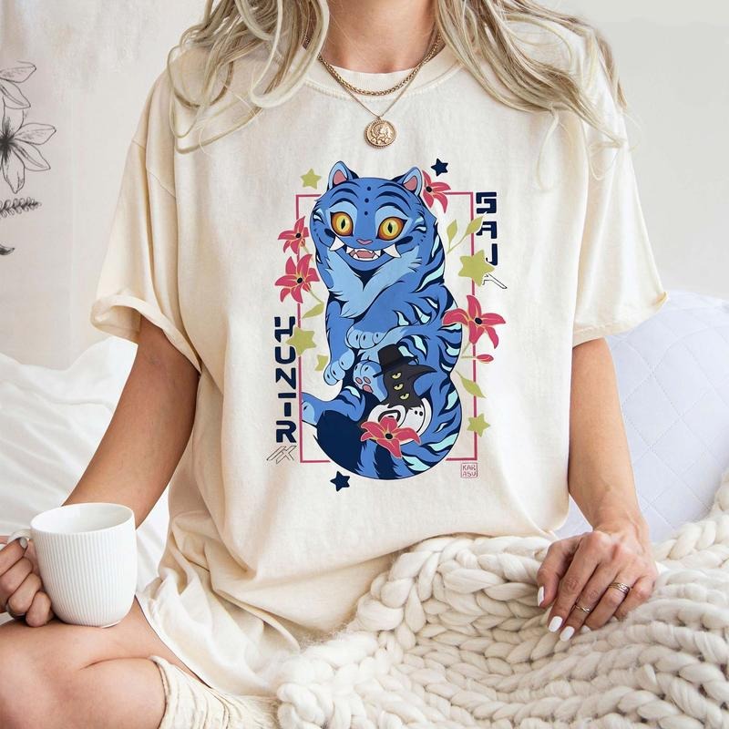 Kpop Demon Hunters Print Comfort Colors Shirt, Kpop Huntrix Shirt, Mira, Rumi, Zoey Tee, Huntrix Tee, Gift for Huntrix...