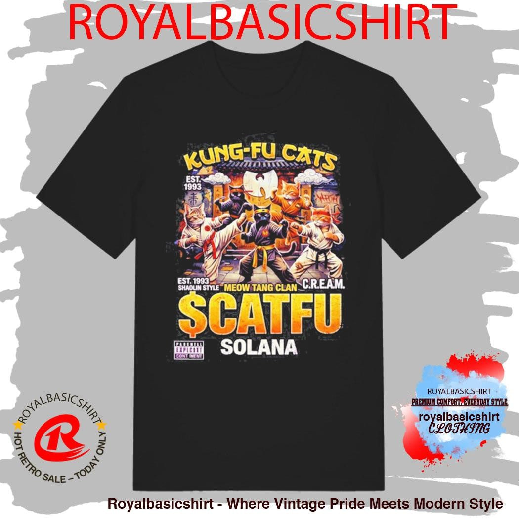 Kung-fu Cats Meow Tang Clan Catfu Solana T-shirt