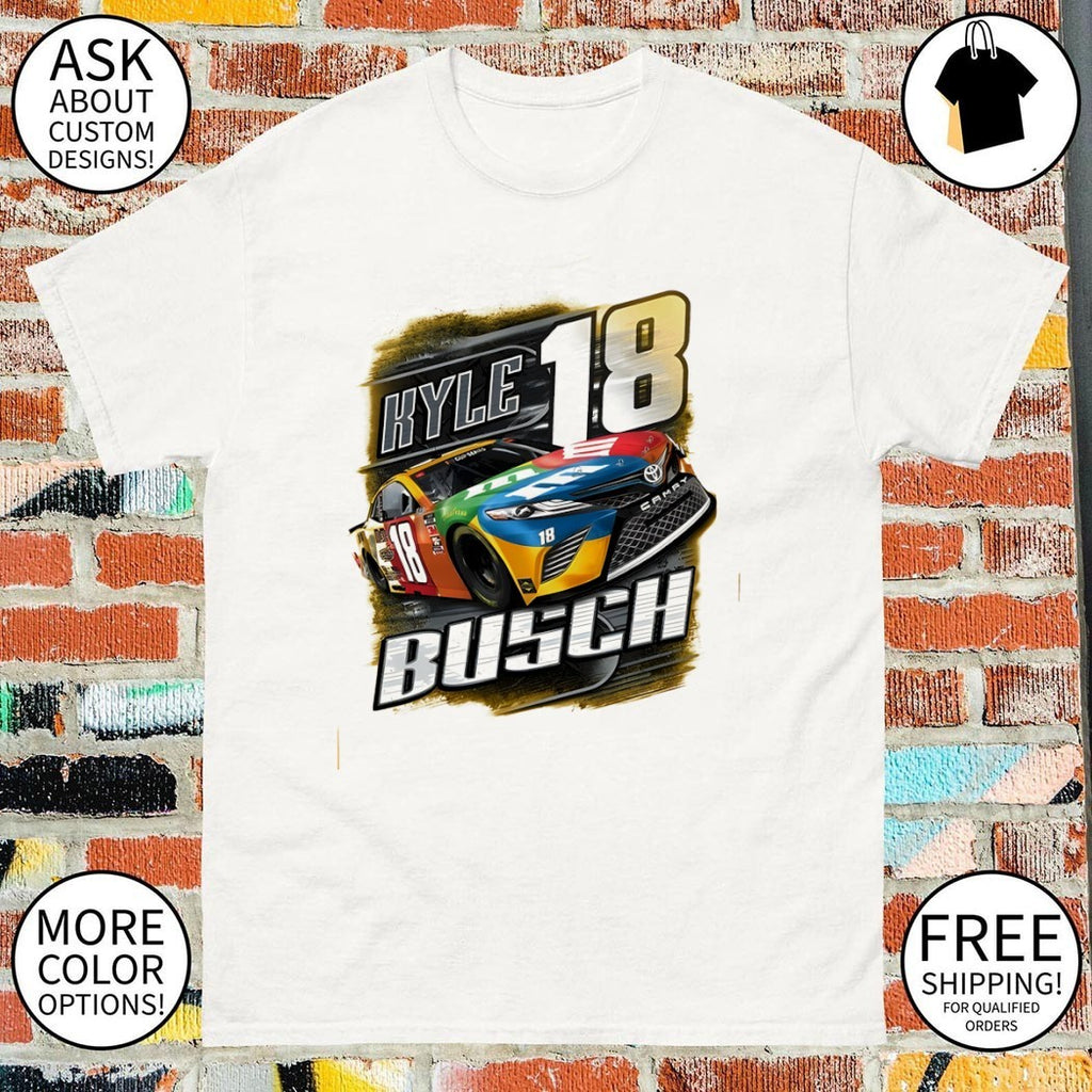 Kyle Busch 18 Nascar Racing Graphic Vintage Toyota Camry Race Car shirt