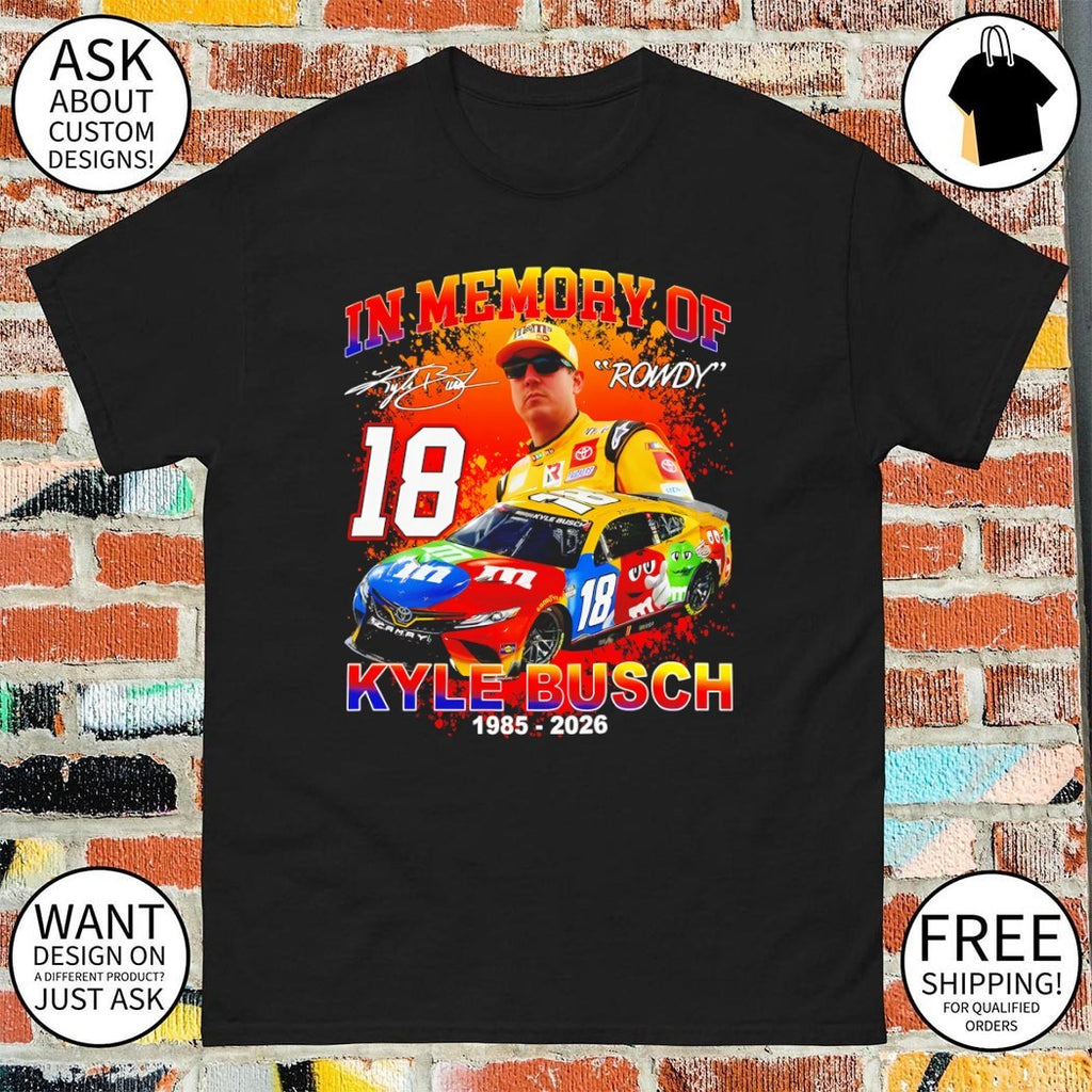Kyle Busch 18 Racing Rowdy Busch Vintage Style signature shirt