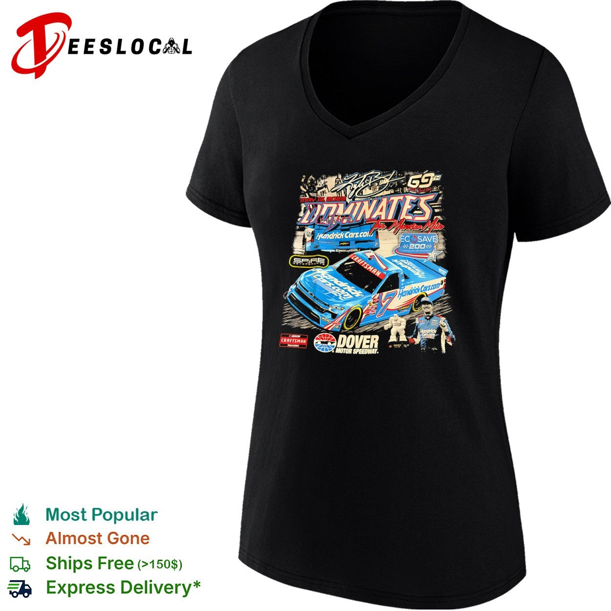 Kyle Busch 69th Truck Series Win HendrickCars Dover Motor Speedway 2026 shirt