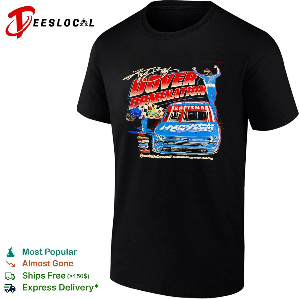 Kyle Busch Hendrick Motorsports NASCAR Dover Domination 5 15 2026 shirt