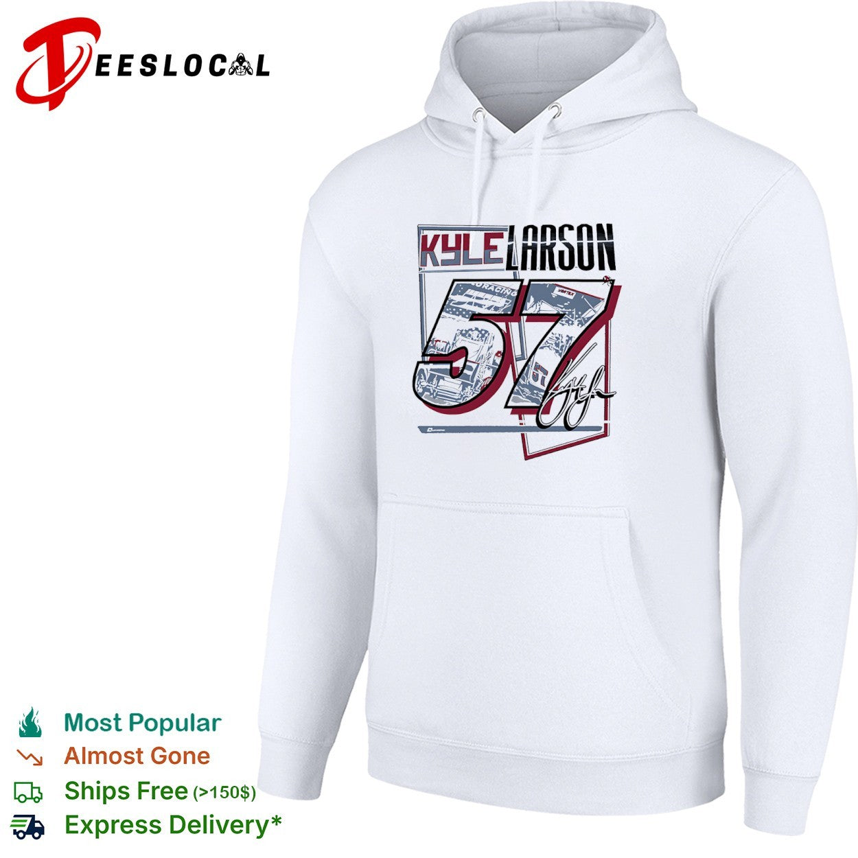 Kyle Larson sprint car 57 signature racing shirt