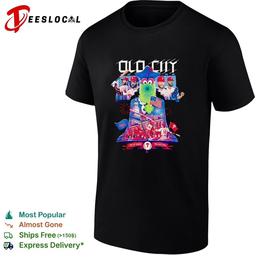 Kyle Schwarber Bryce Harper Trea Turner Philadelphia Phillies Old City I Love My shirt