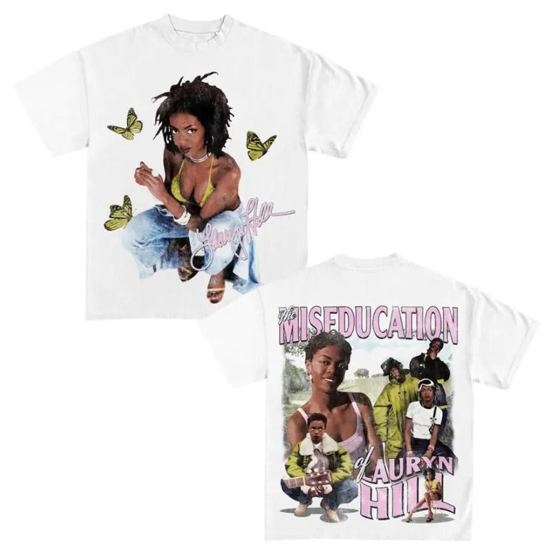 LAURYN HILL T-SHIRT - 2 SIDE Graphic Tee Hoodie Sweatshirt | PrintMintTees.com