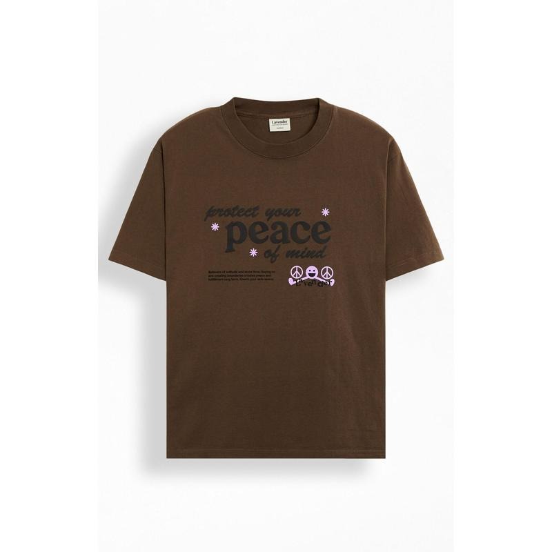 LAVENDER Men's Peace Of Mind T-Shirt - Multicolor Hoodie Sweatshirt | PrintMintTees.com