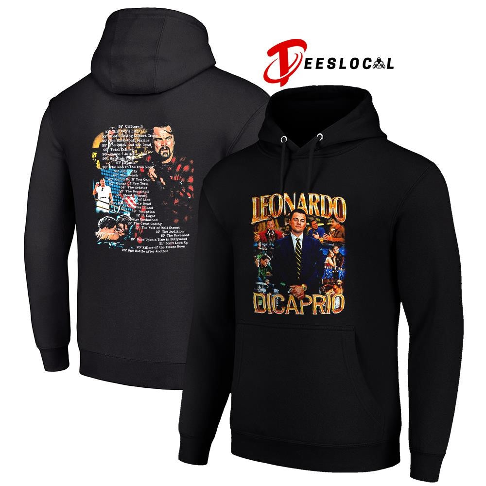 LEONARDO Dicaprio movie list vintage shirt