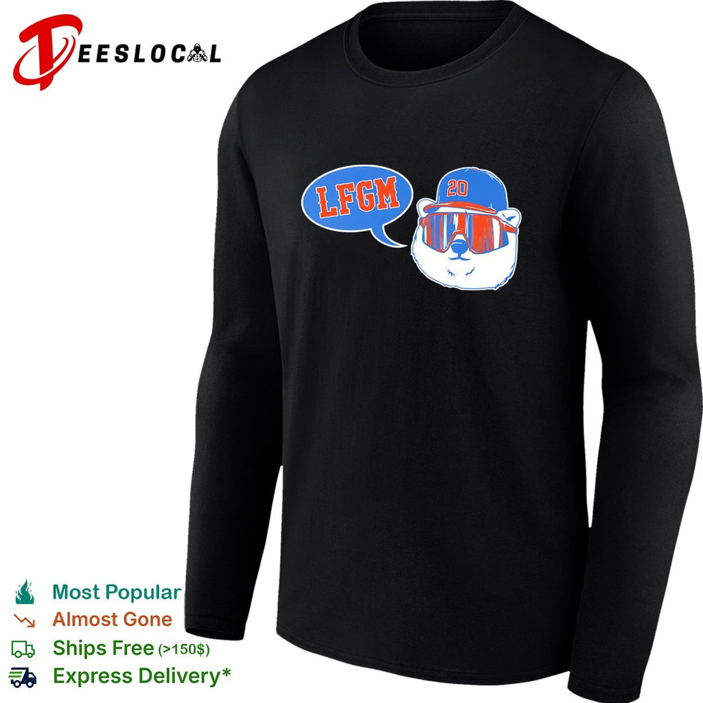 LFGM New York Mets baseball bear shirt