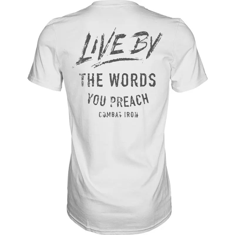 LIVE BY THE WORDS YOU PREACH MEN'S T-SHIRT Hoodie, Sweatshirt | PrintMintTees.com