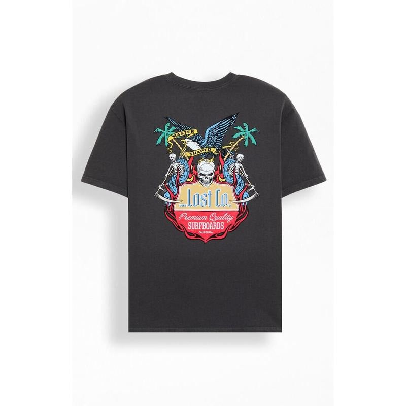 LOST Men's Clubhouse Boxy T-Shirt - Multicolor Hoodie Sweatshirt | PrintMintTees.com
