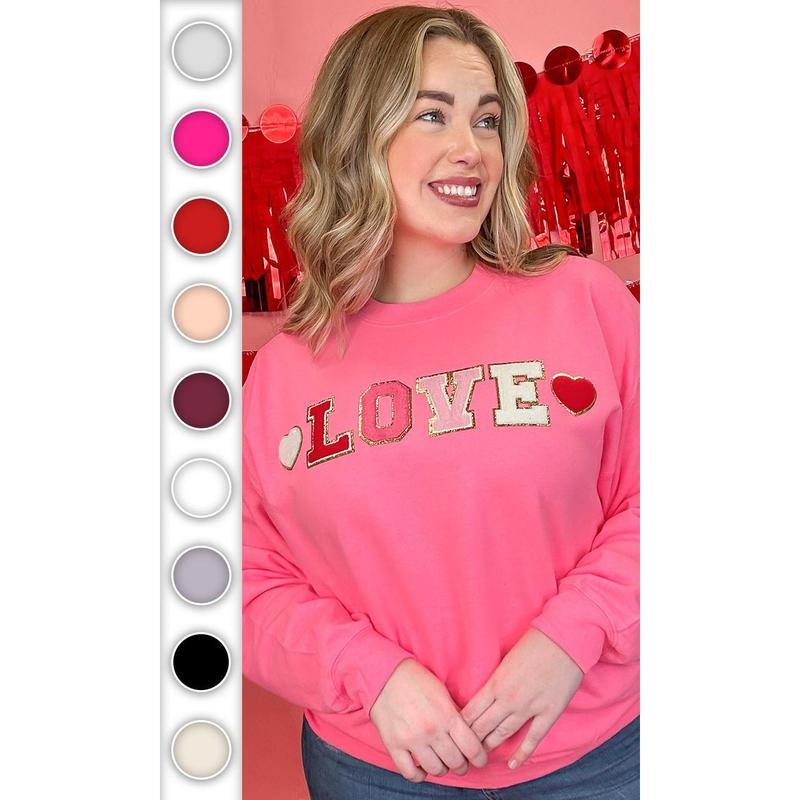 LOVE Ideal Chenille Sweatshirt Shirt Hoodie | PrintMintTees.com