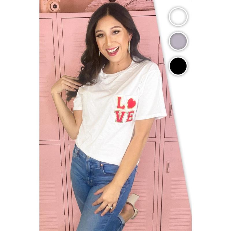 LOVE Pocket T-Shirt Hoodie Sweatshirt | PrintMintTees.com
