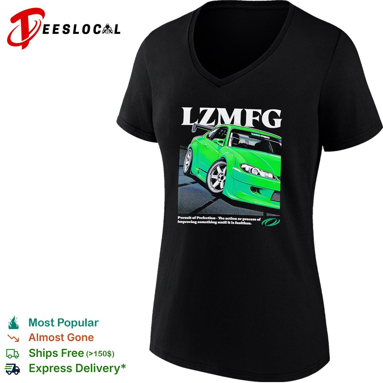 LZMFG Nissan Silvia black shirt
