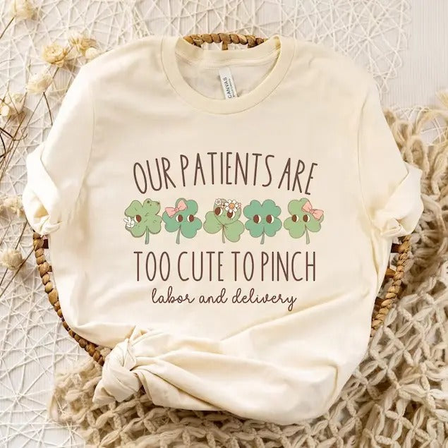 Labor and Delivery Nurse Saint Patricks Day Hoodie and Sweater; T-shirt Sweatshirt | PrintMintTees.com