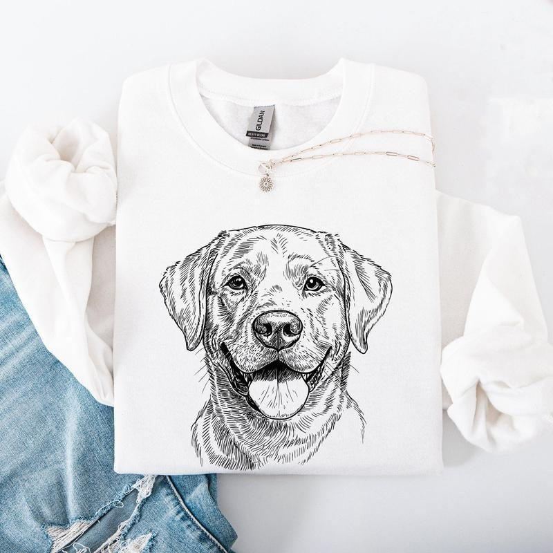 Labrador Retriever, Pet, Dog Breed Sweatshirt, Crew Neck, Women's, Crewneck T-Shirts, Hoodie | PrintMintTees.com