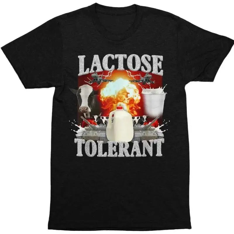 Lactose Tolerant T-Shirt Menswear Top Underwear Tshirt Streetwear Tropical Hoodie Sweatshirt | PrintMintTees.com