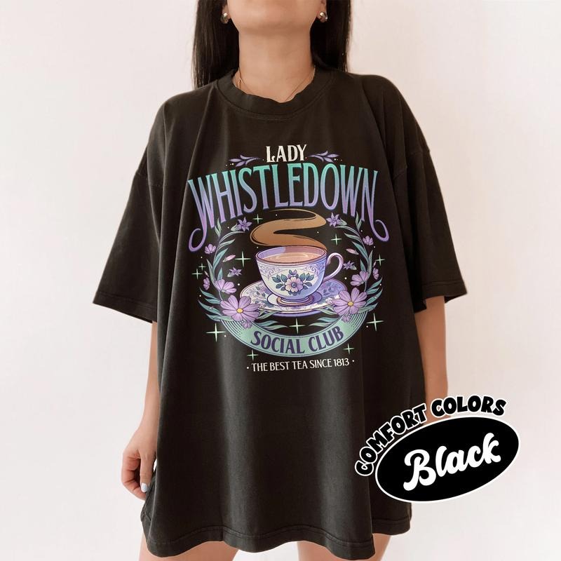 Lady Whistledown Comfort Colors Shirt, Spill The Tea Royal T Shirt, Bridgerton Series Inspired, Movie Fan Womenswear...