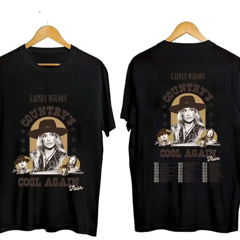 Lainey Wilson Country's Cool Again Tour 2024, Lainey Wilson Fan T-Shirt S-3XL Hoodie, Sweatshirt | PrintMintTees.com
