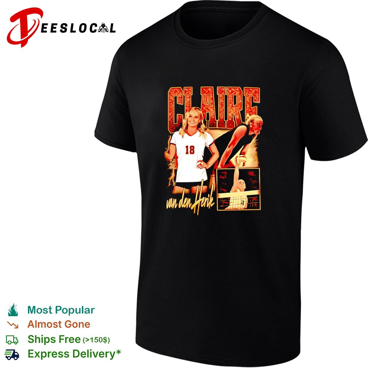 Laire Van Den Herik volleyball player 18 shirt
