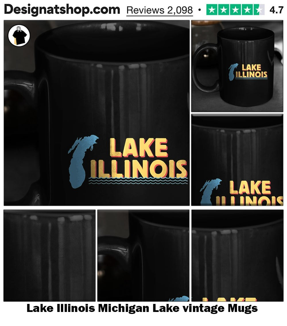 Lake Illinois Michigan Lake vintage shirt