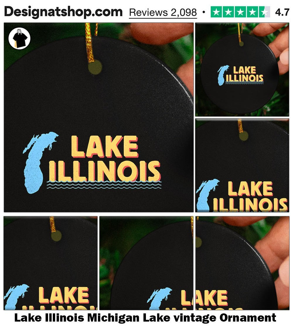 Lake Illinois Michigan Lake vintage shirt