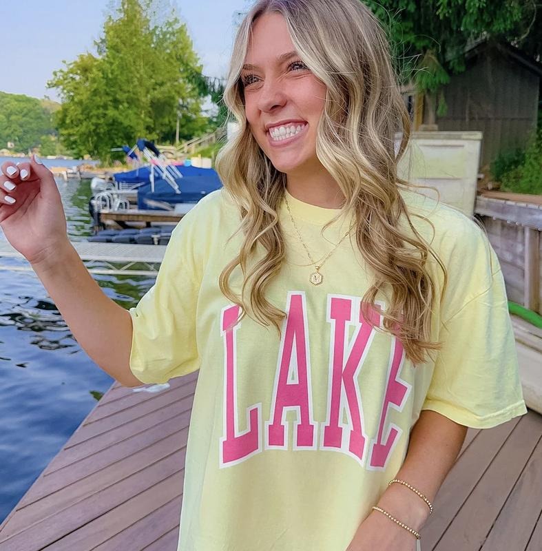 Lake Shirt Comfort colors t-shirt summer unisex shirt perfect for the lake and summer seasons Cotton Fabric Hoodie Sweatshirt