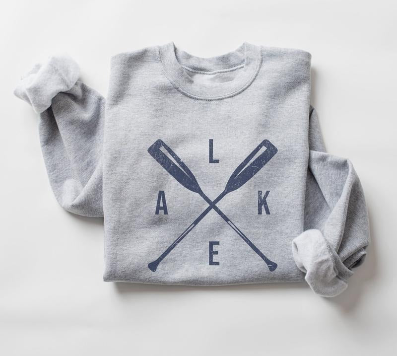 Lake Sweatshirt, Lake Crewneck Pullover, Preppy Lake Crewneck, Lake Vacation, Lake Life Sweatshirt, Lake Vibes...