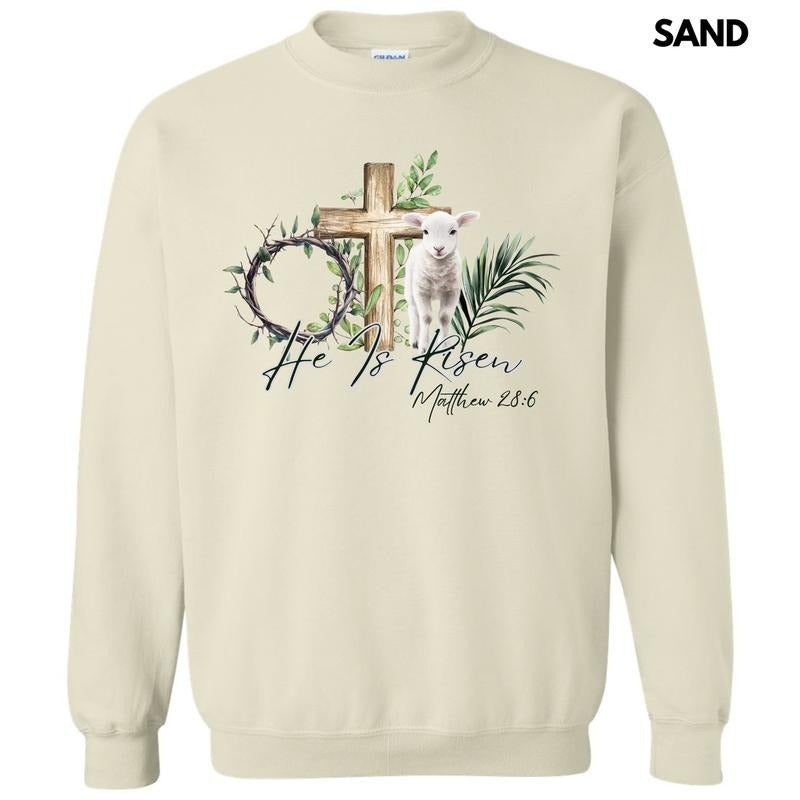 Lamb He Is Risen Sweatshirt 'NLB' T-Shirts, Hoodie | PrintMintTees.com