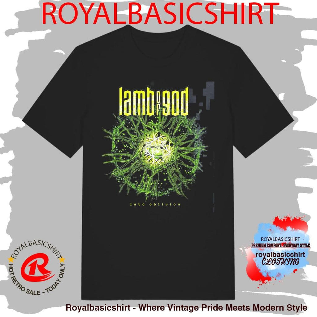 Lamb Of God Into Oblivion 10th Studio Album Cover Art Merch Burst T-Shirt