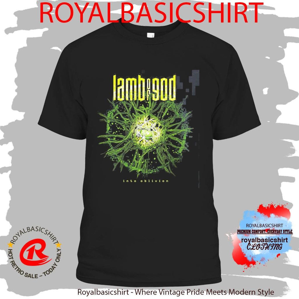Lamb Of God Into Oblivion 10th Studio Album Cover Art Merch Burst T-Shirt