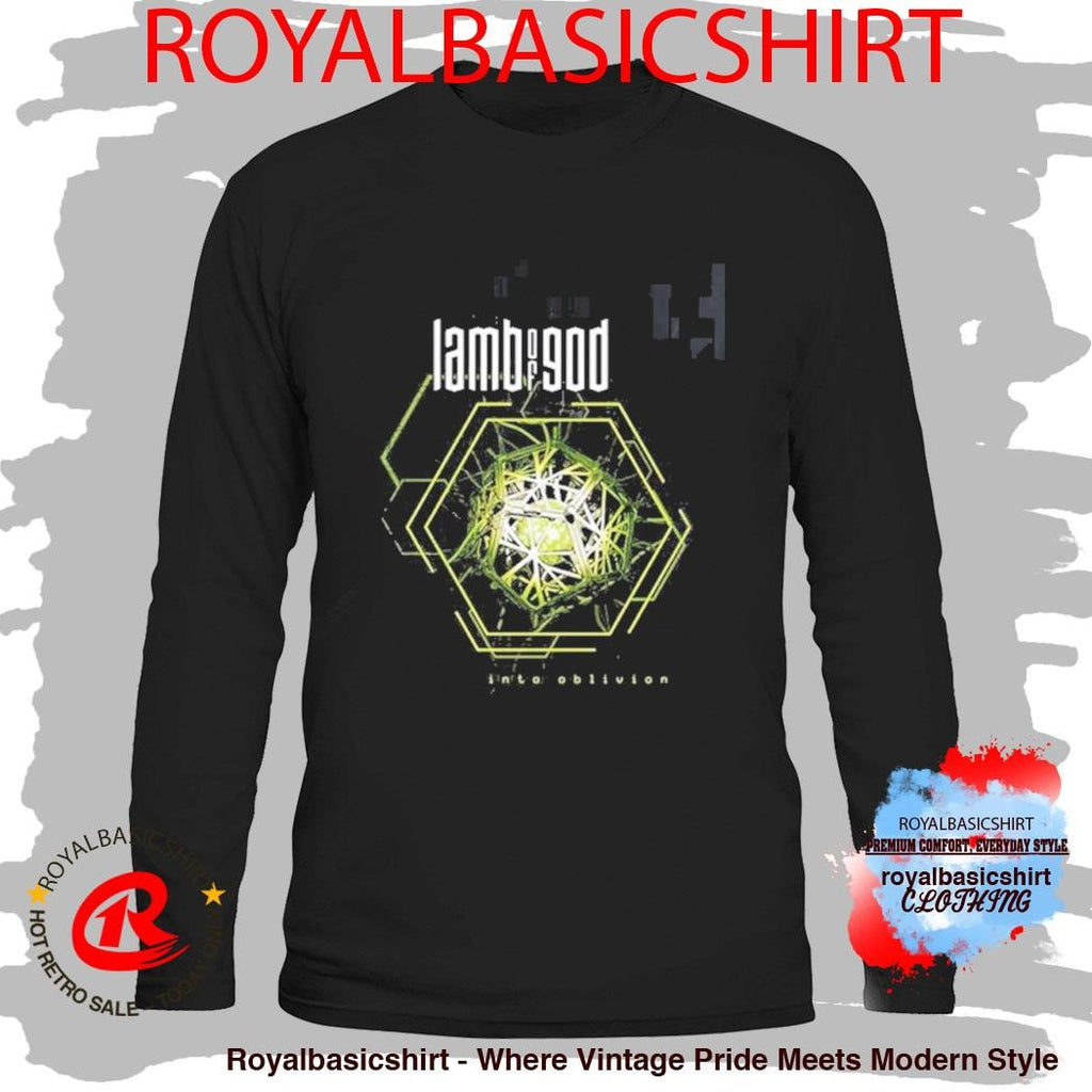 Lamb Of God Into Oblivion 10th Studio Album Cover Art Merch Hexagon T-Shirt