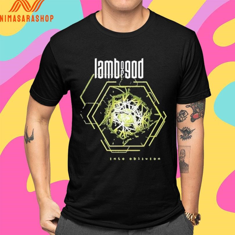 Lamb Of God Into Oblivion Hexagon Shirts