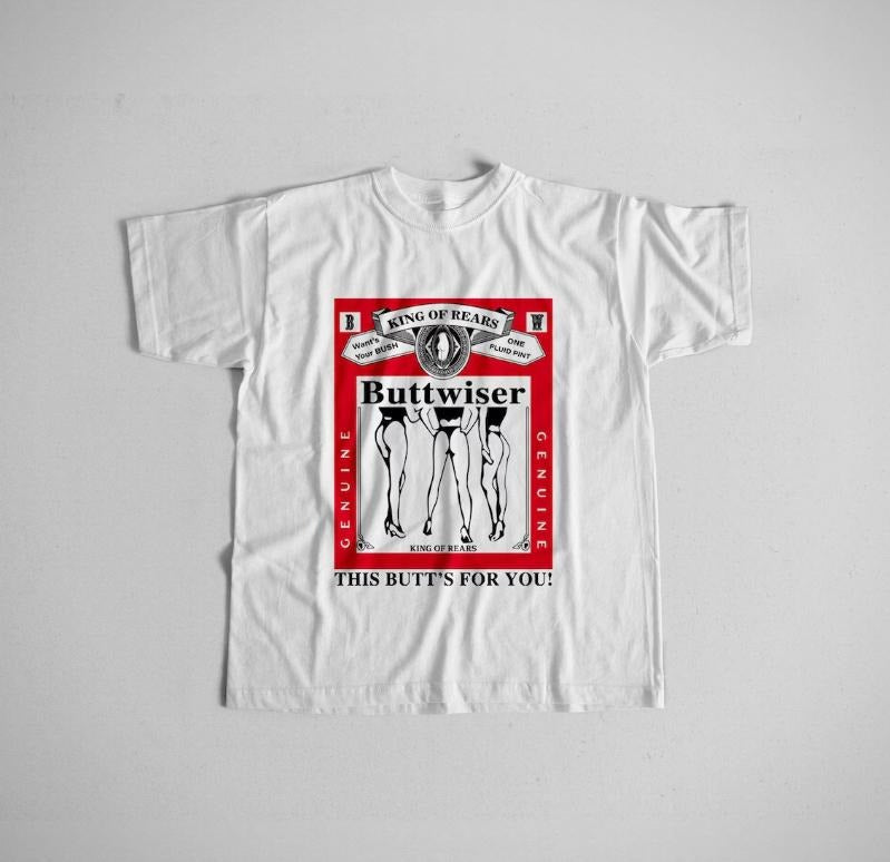 Lana Buttwiser T Shirt  Aesthetic - 90s  Retro  Vintage Unisex T-shirt Menswear Hoodie Sweatshirt | PrintMintTees.com