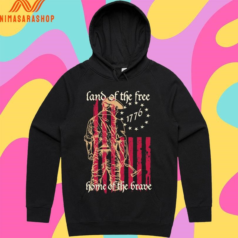 Land Of The Free 1776 Home Of The Brave Shirts
