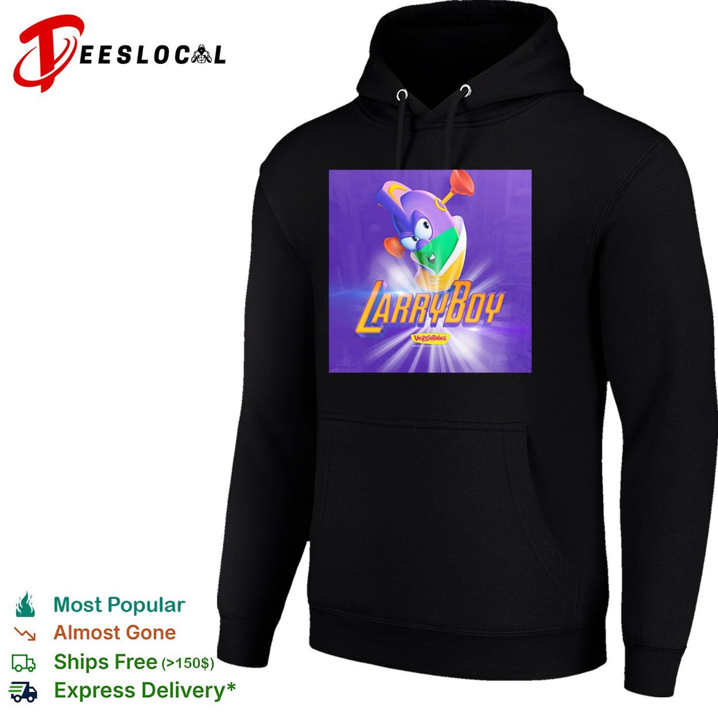 LarryBoy VeggieTales logo character superhero shirt