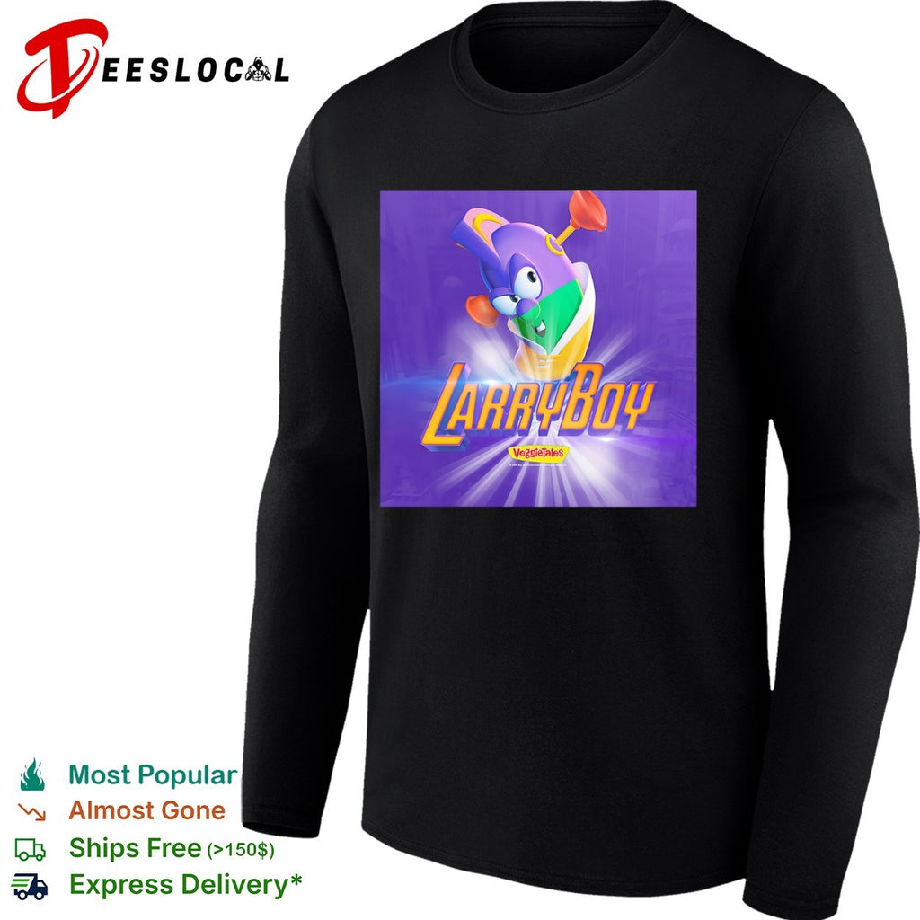 LarryBoy VeggieTales logo character superhero shirt