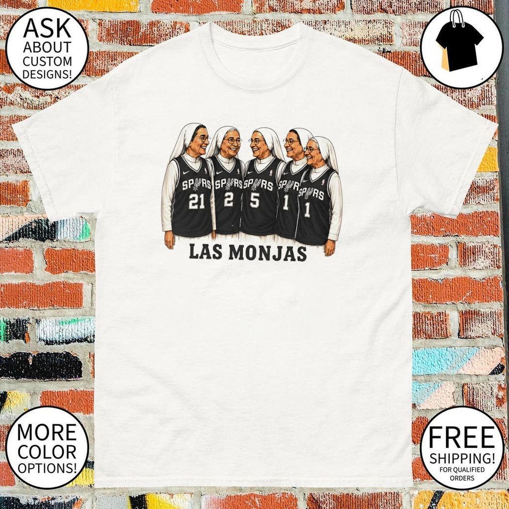 Las Monjas Vintage Nun Spurs basketball NBA shirt