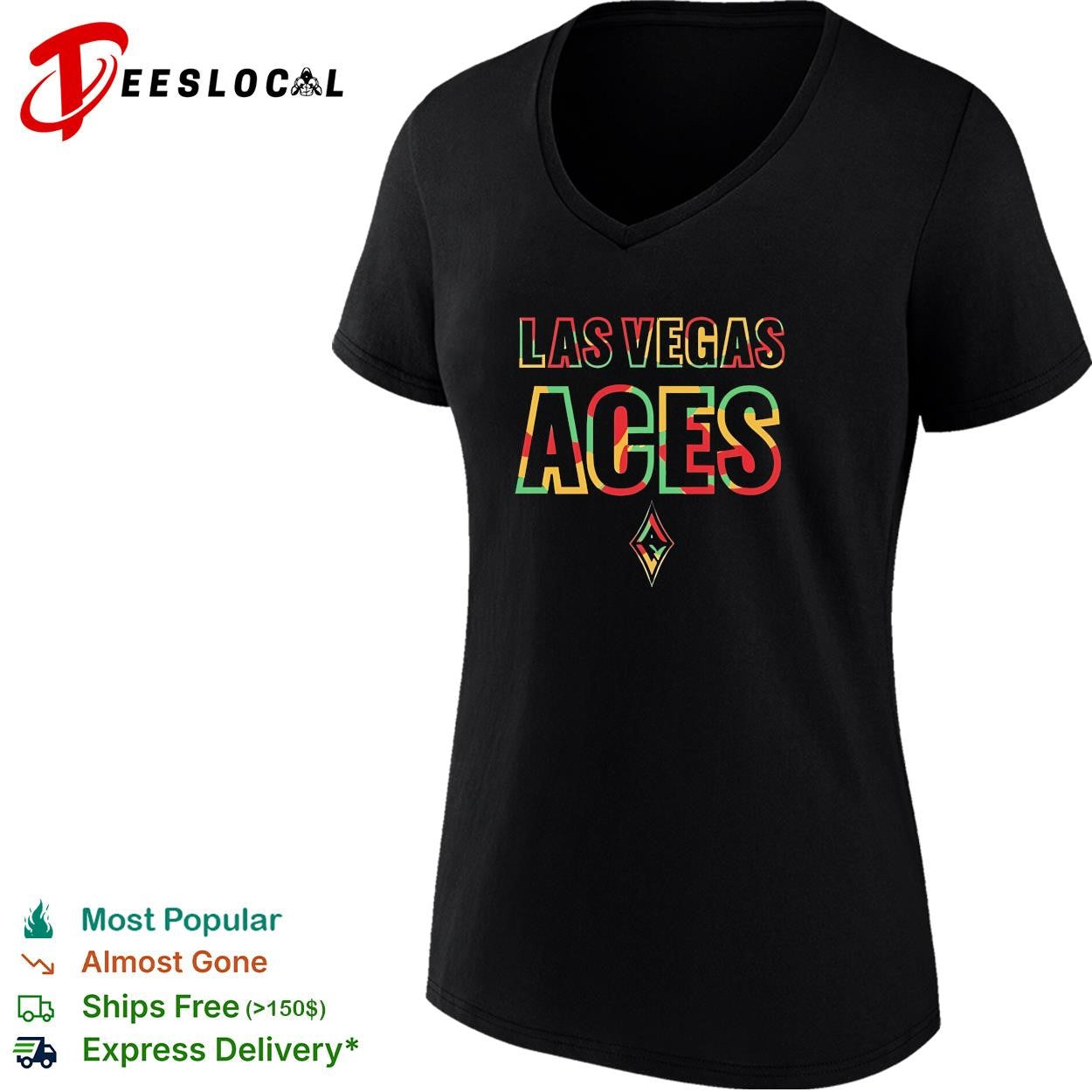 Las Vegas Aces Juneteenth logo retro shirt