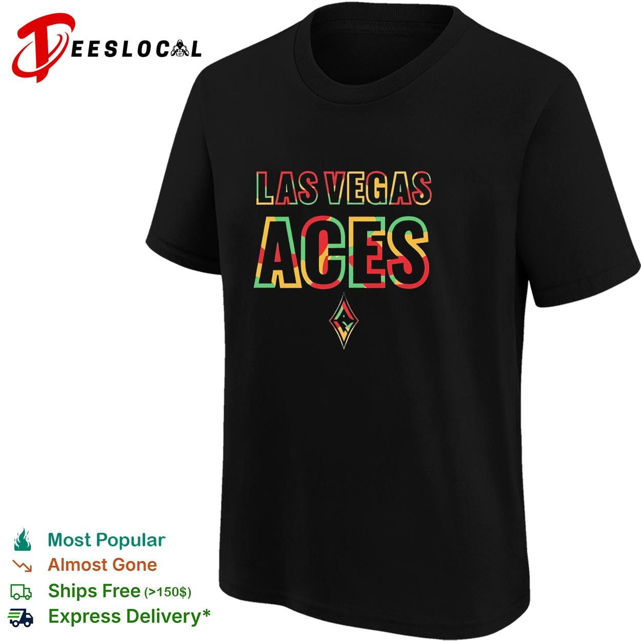 Las Vegas Aces Juneteenth logo retro shirt