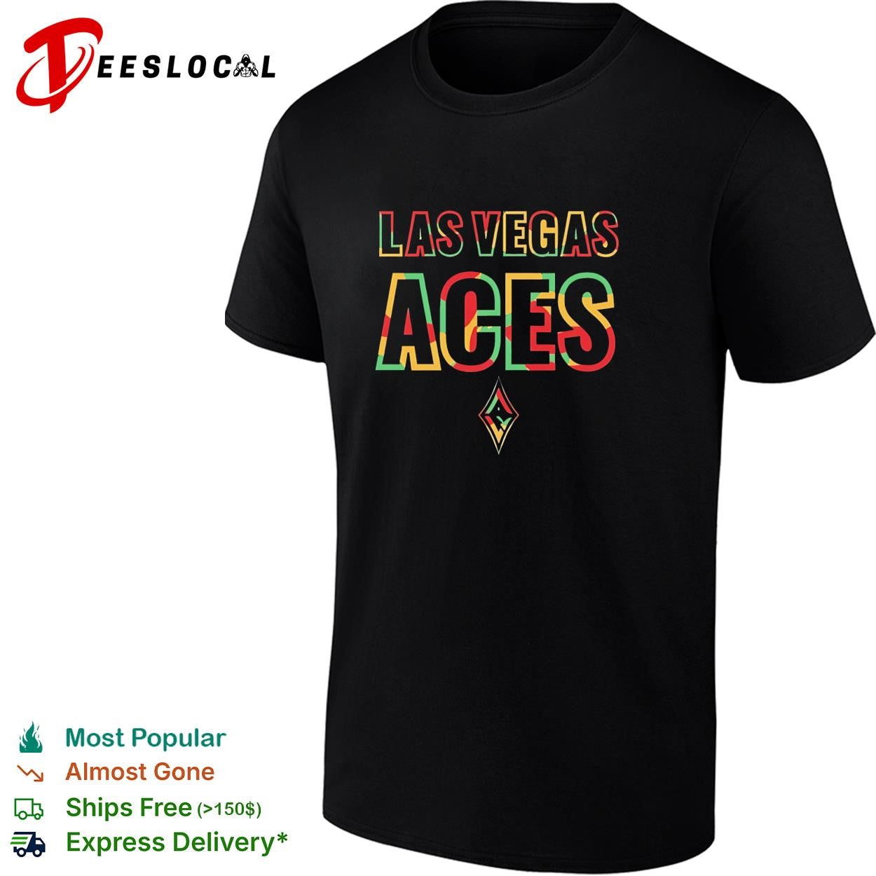 Las Vegas Aces Juneteenth logo retro shirt
