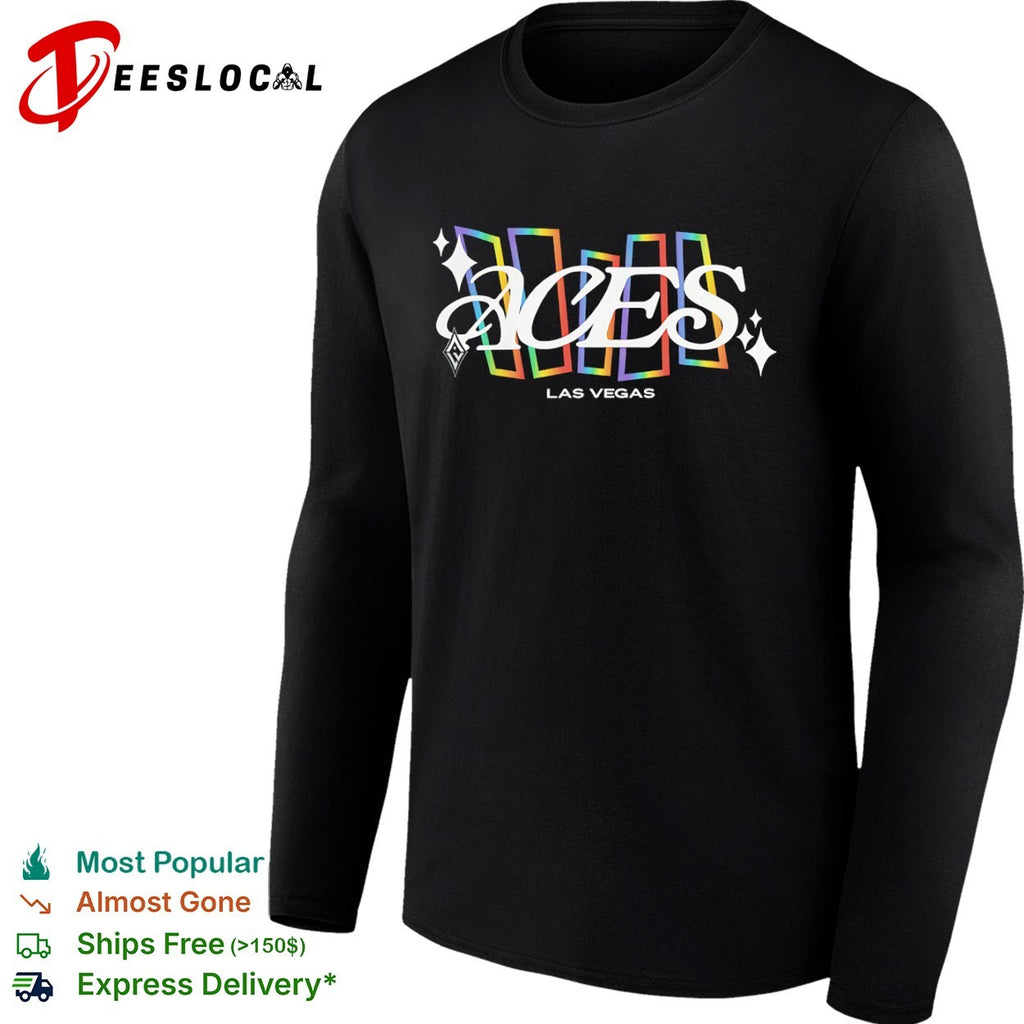 Las Vegas Aces rainbow shapes shirt