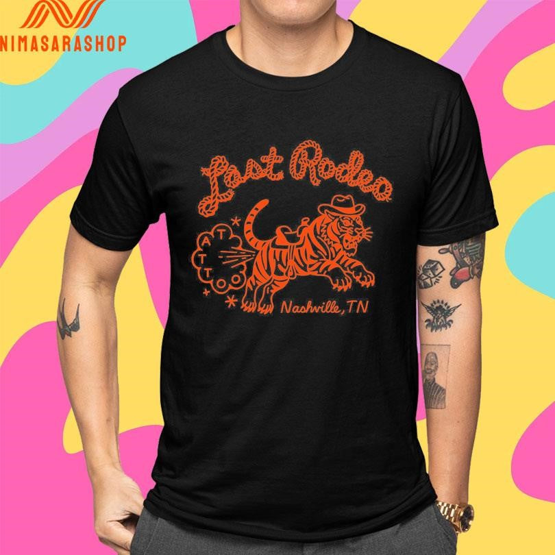 Last Rodeo Nashville Tn Tiger Fart Tattoo Shirts